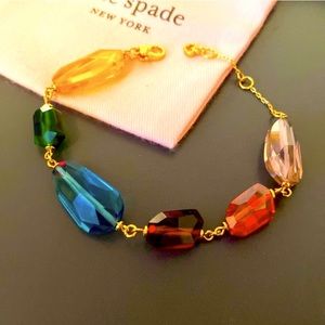 kate spade chunky crystal gemstone bracelet